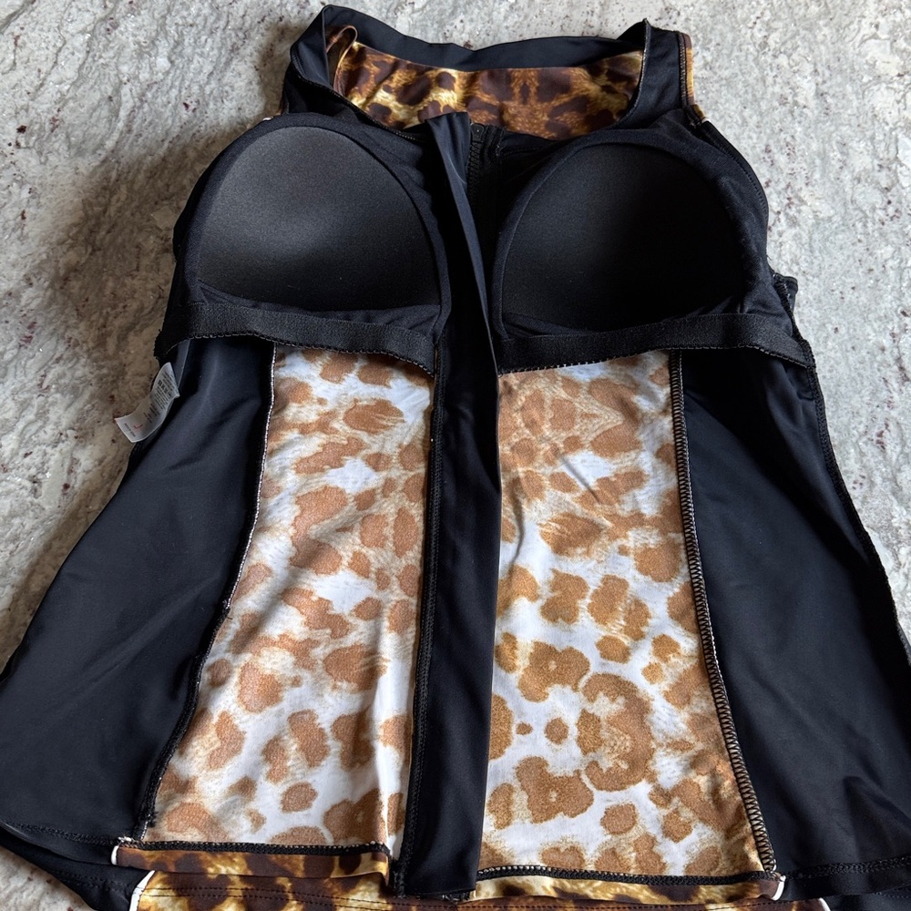 Leopard Print Tankini Swim Set - Picture 6 of 12